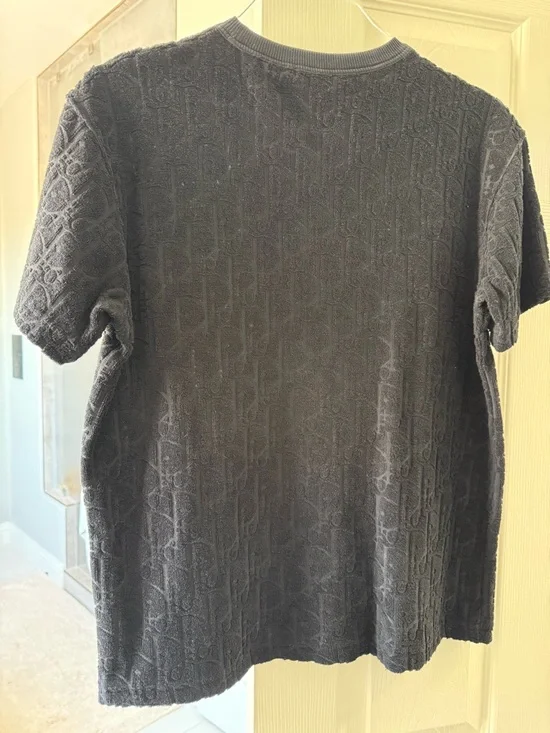 Dior Black Textured Crewneck Top - Picture 2 of 6